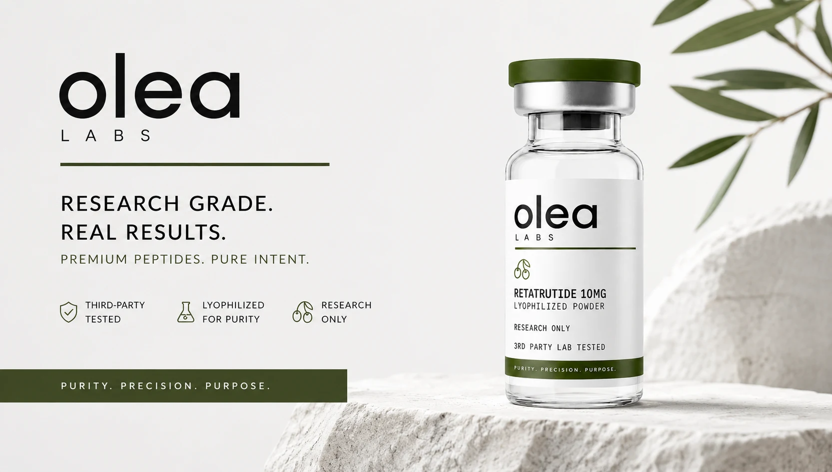 Odea Labs — Retatrutide, Tirzepatide and Semaglutide research peptides at 99%+ purity, shipped from the USA